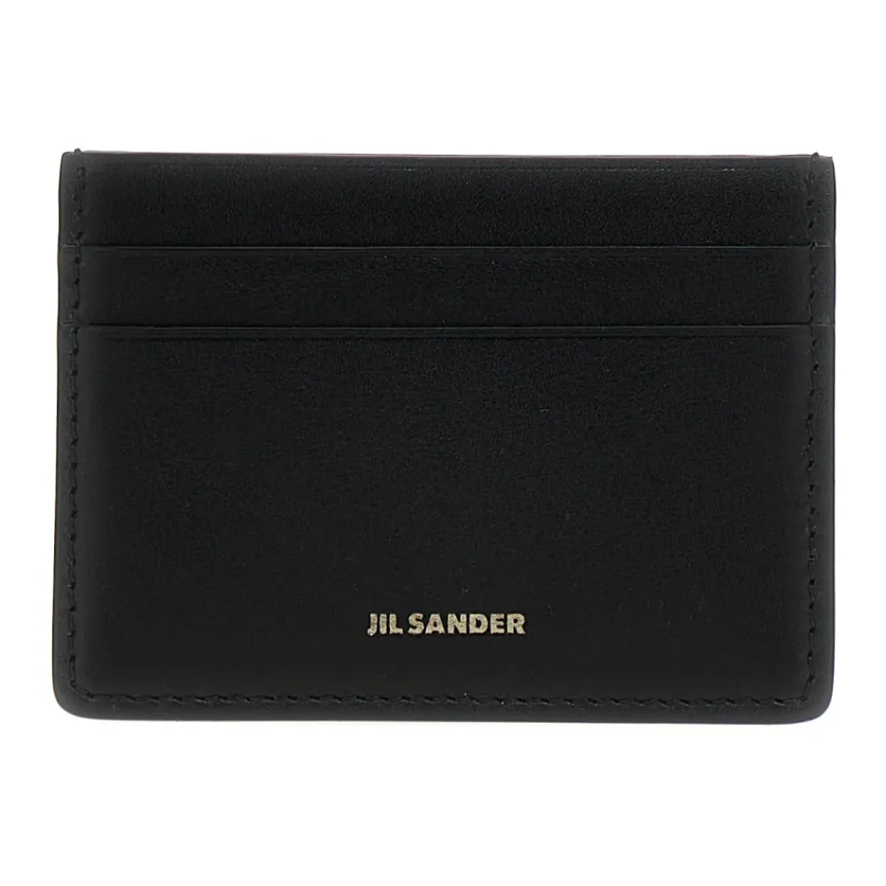 Heren Jil Sander Leren Kaarthouder