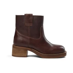 DAMES Pavement Leren laars met rubberen zool