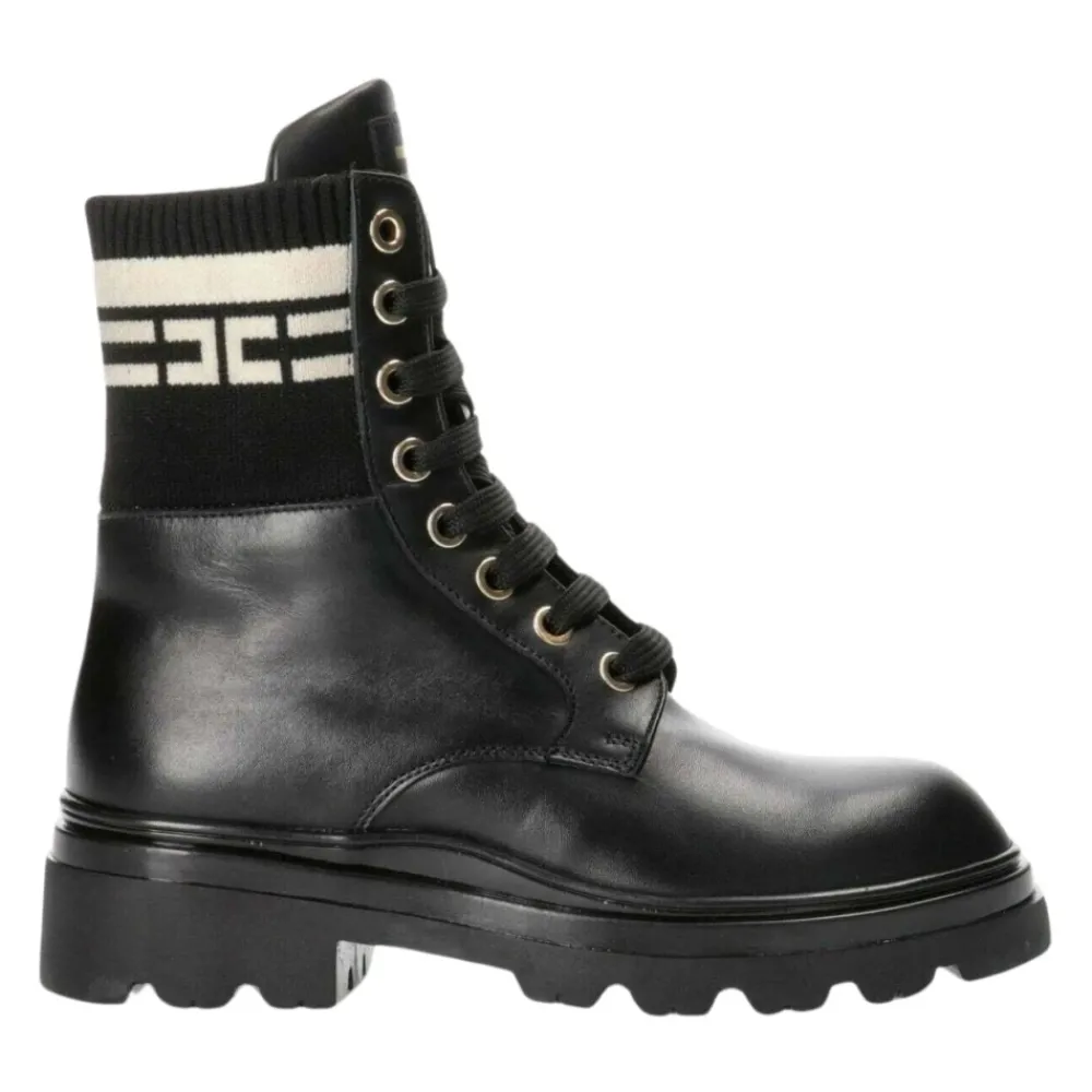 Elisabetta Franchi Leren Laarzen