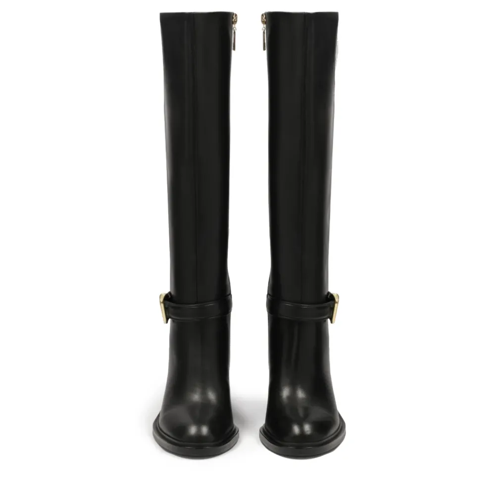 DAMES Kazar Leren laarzen met brede hakken