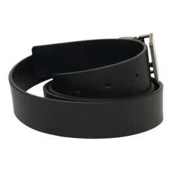 Heren Emporio Armani Leren Logo Gesp Verstelbare Riem