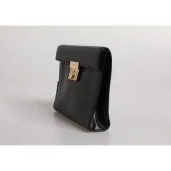 DAMES Dolce & Gabbana Leren Logo Plaque Aktetas