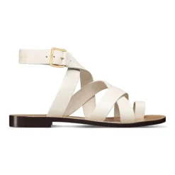 DAMES Dior Leren Platte Sandalen Open Teen Vrouwen