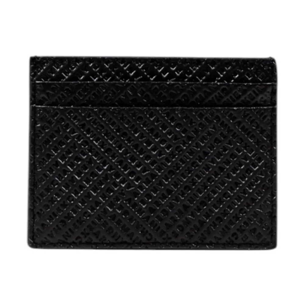 Heren Armani Exchange Leren Portemonnee met Binnenvakken