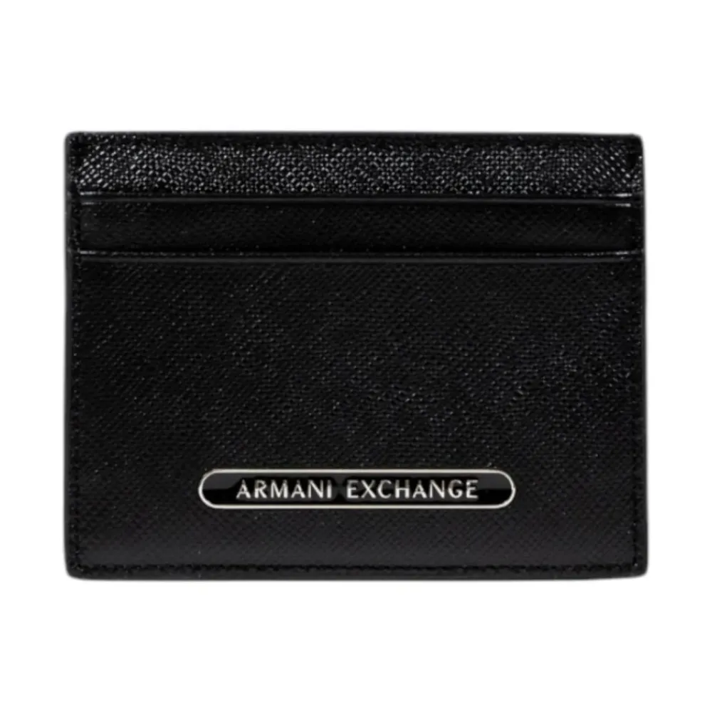 Heren Armani Exchange Portefeuilles^Leren Portemonnee met Printpatroon