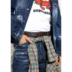 Heren Dsquared2 Riemen^Leren Riem