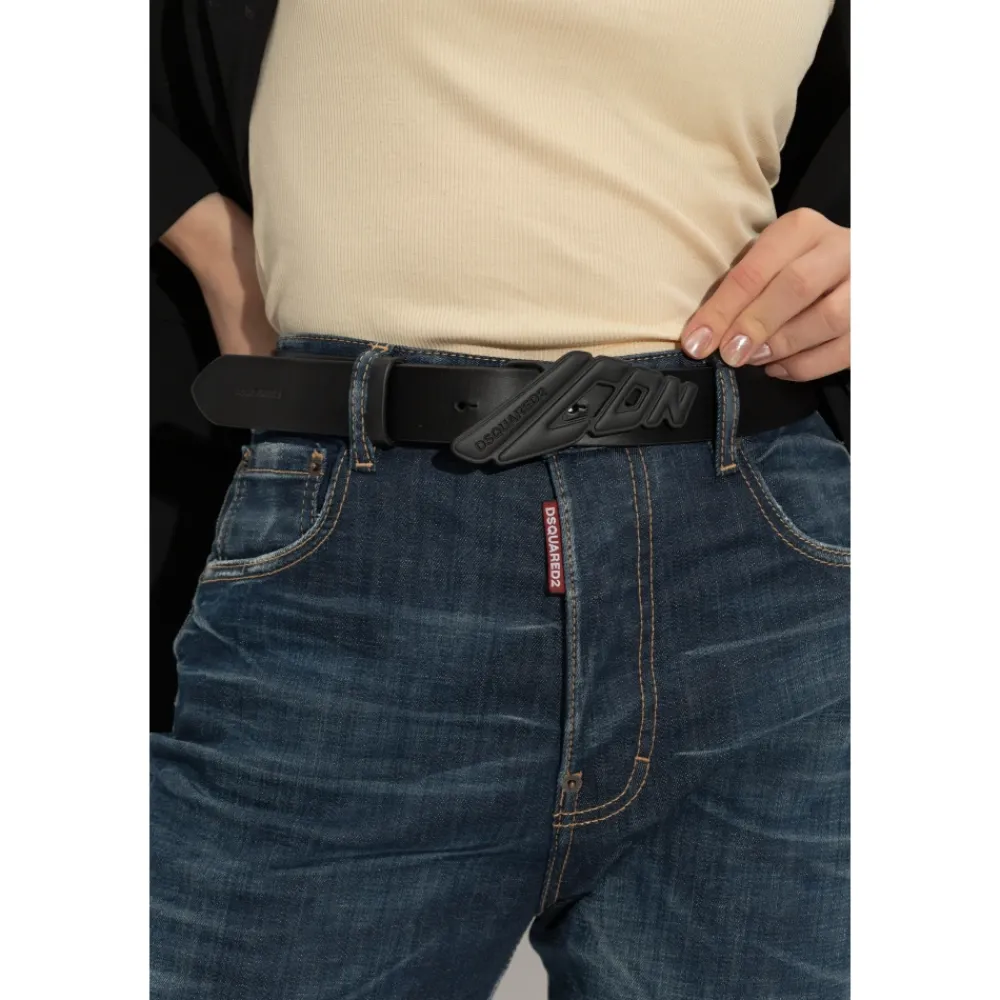 Heren Dsquared2 Riemen^Leren Riem