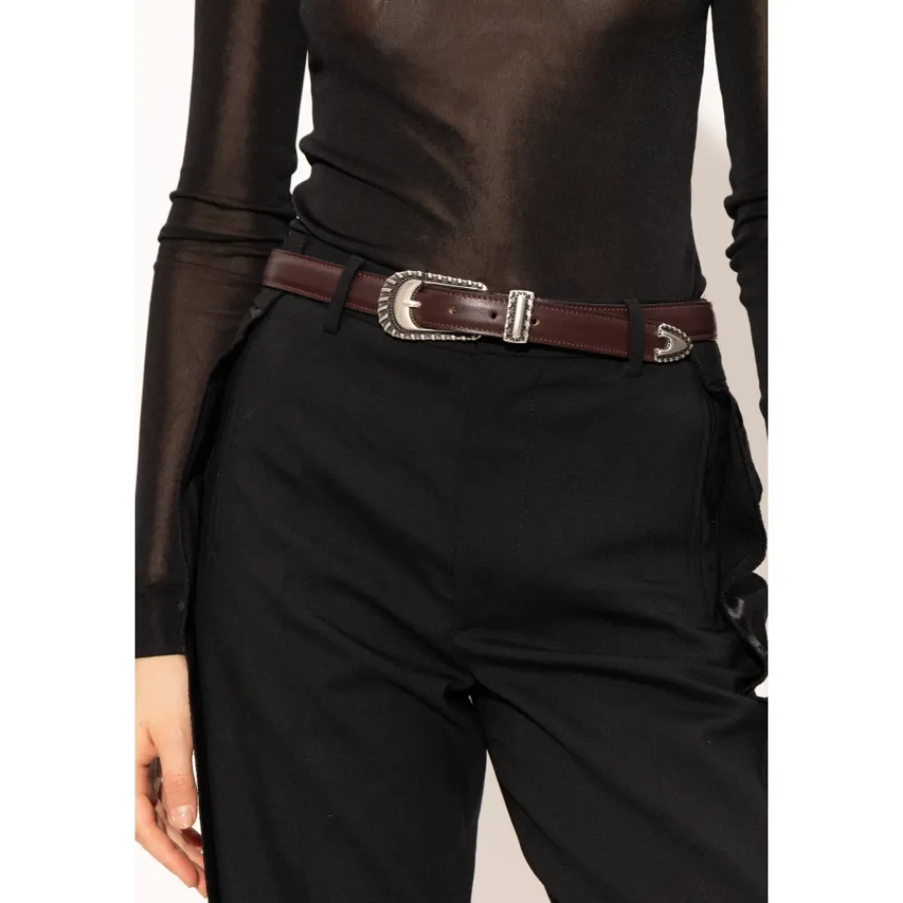 DAMES IRO Leren riem Buik plat