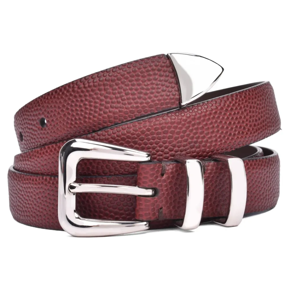 Heren Brunello Cucinelli Leren riem met gespsluiting