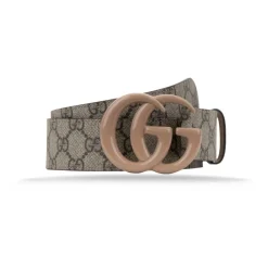 Heren Gucci Riemen^Leren Riem met Logo Gesp