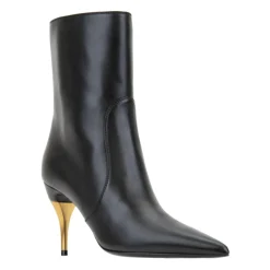 DAMES Gucci Enkellaarsjes^Leren Rits Enkellaarzen