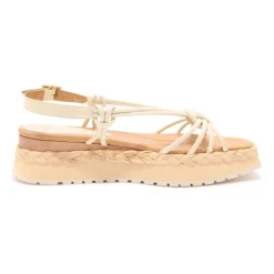 DAMES Paloma Barceló Sleehakken^Leren sandaal met Acara Lory-stijl