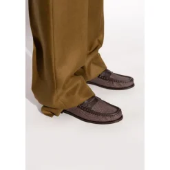 DAMES Max Mara Leren schoenen Strawloafer