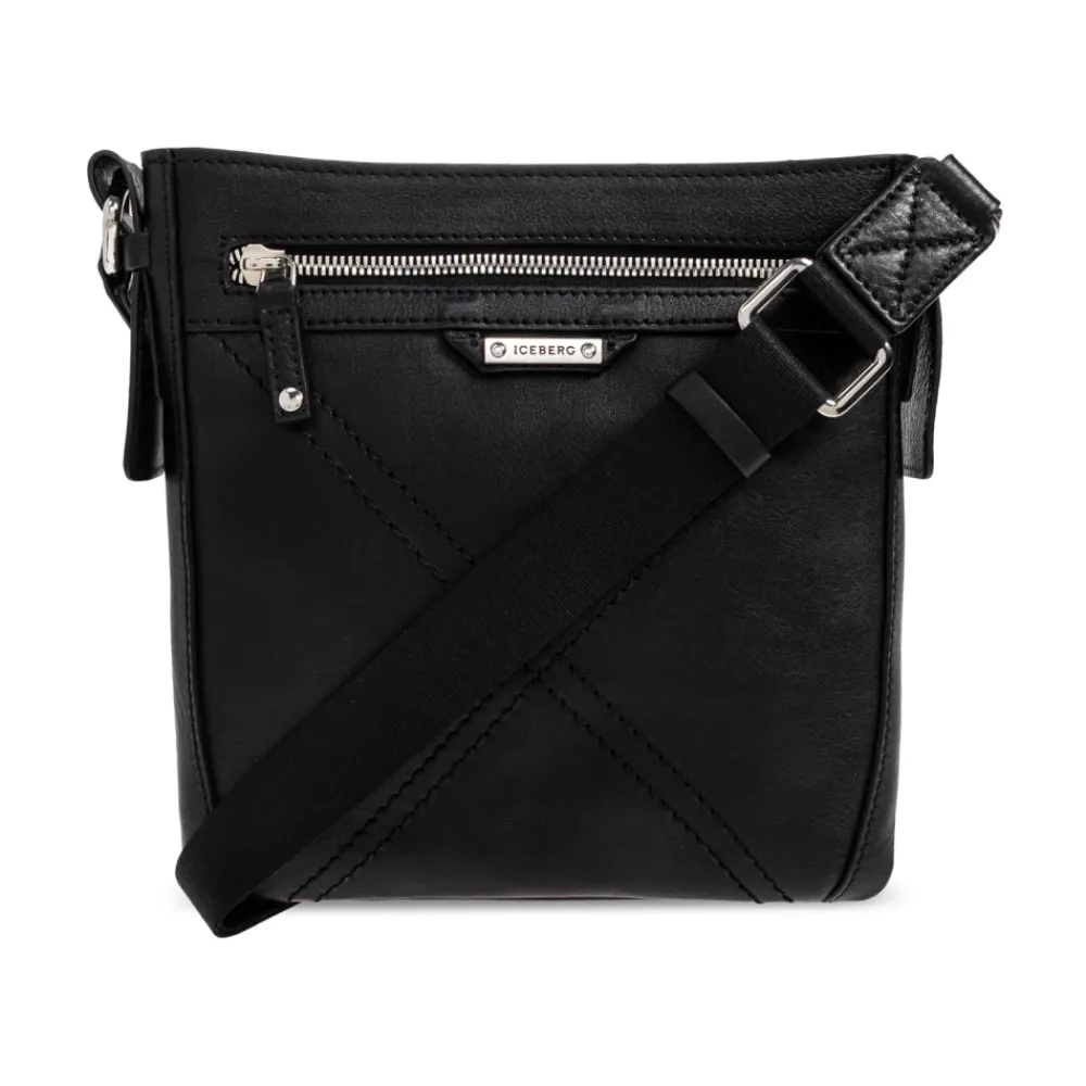 Heren Iceberg Tassen^Leren schoudertas