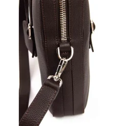 DAMES Santoni Leren Schoudertas Gehamerd