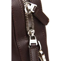 DAMES Santoni Leren Schoudertas Gehamerd