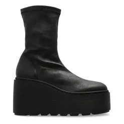 DAMES Vic Matié Leren sleehak enkellaarzen