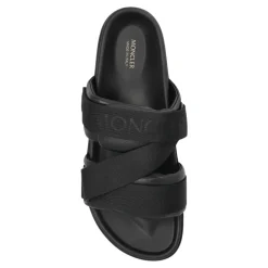 Heren Moncler Slippers^Leren slides