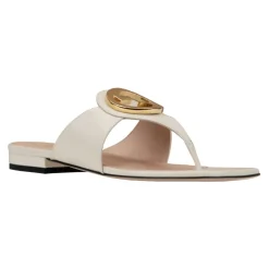 DAMES Gucci Slippers^Leren Slip-On Teenslippers