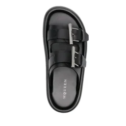 Heren Alexander McQueen Slippers^Leren slipper
