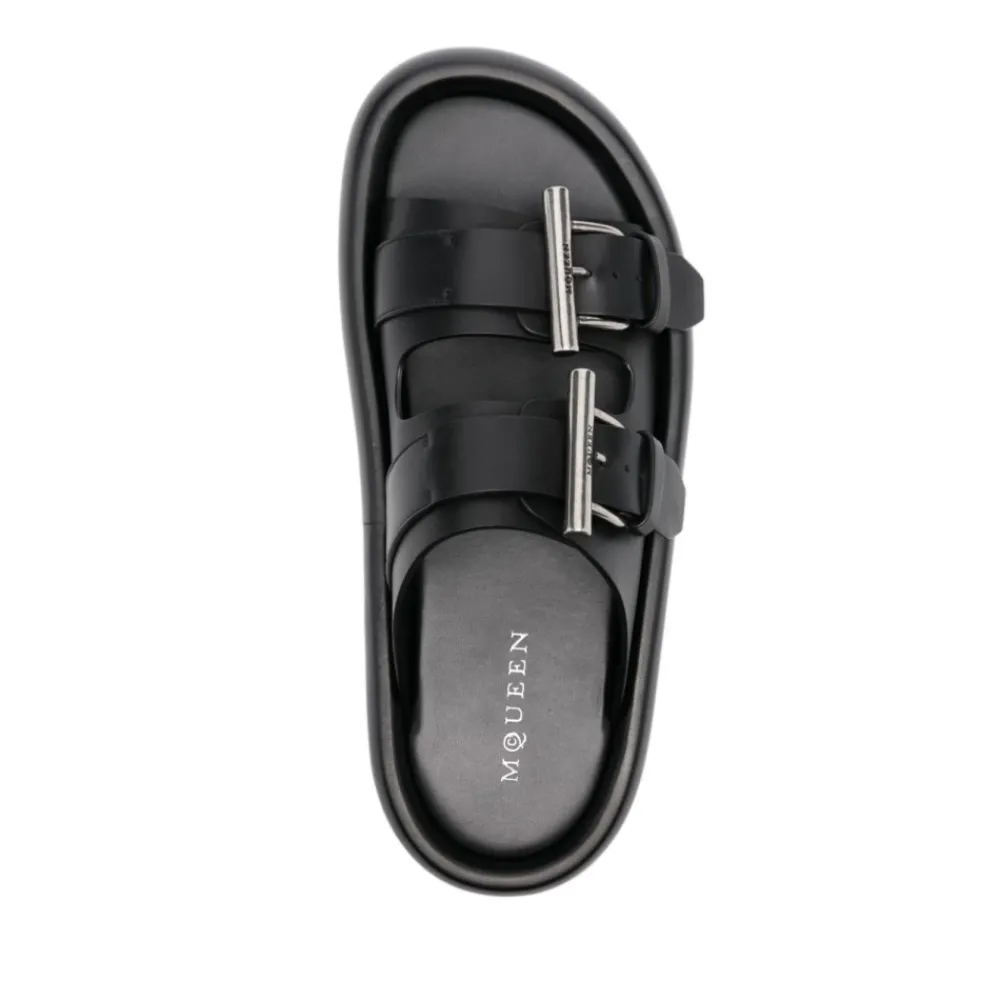 Heren Alexander McQueen Slippers^Leren slipper
