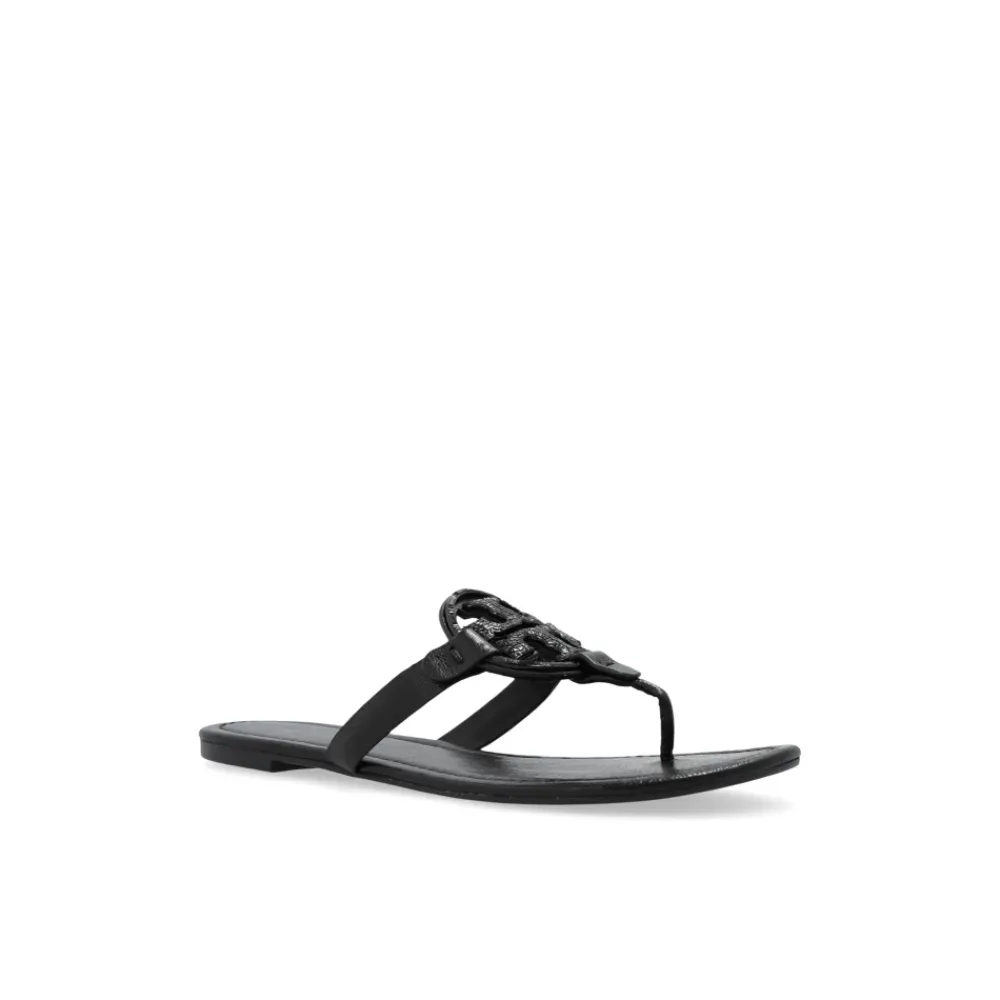 DAMES Tory Burch Leren Slippers