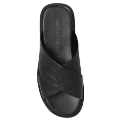 Heren Ferragamo Slippers^Leren Slippers Brise