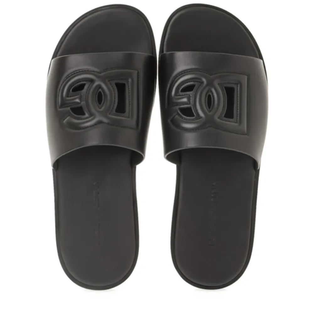Heren Dolce & Gabbana Leren Slippers voor Heren - Stap in Stijl