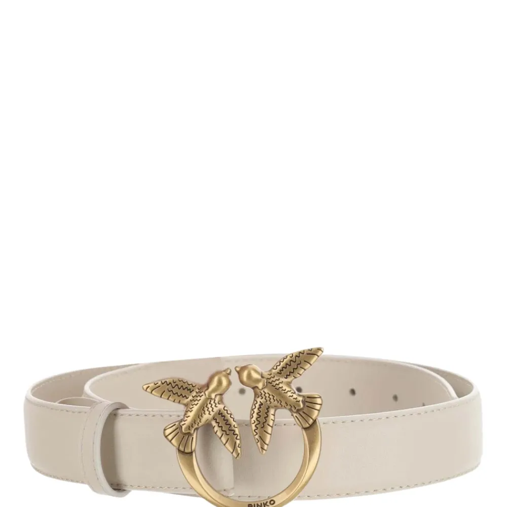 DAMES PINKO Liefdesbessenleren Riem met Love Birds Gesp