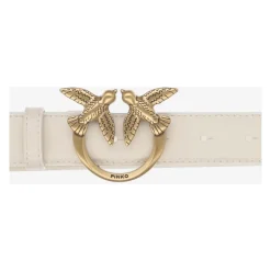 DAMES PINKO Liefdesbessenleren Riem met Love Birds Gesp