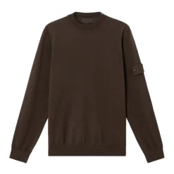 Heren Stone Island Truien & Vesten^Light Pure Wool S.I. Ghost Crew Neck