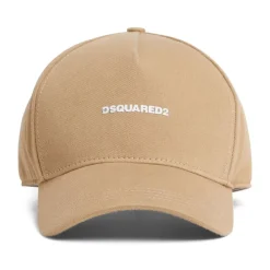 Heren Dsquared2 Petten^Logo Appliqué Katoenen Pet met Slogan