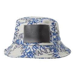 DAMES JW Anderson Hoeden^Logo Bucket Hat Canvas Weefsel Italië