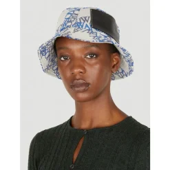 DAMES JW Anderson Hoeden^Logo Bucket Hat Canvas Weefsel Italië