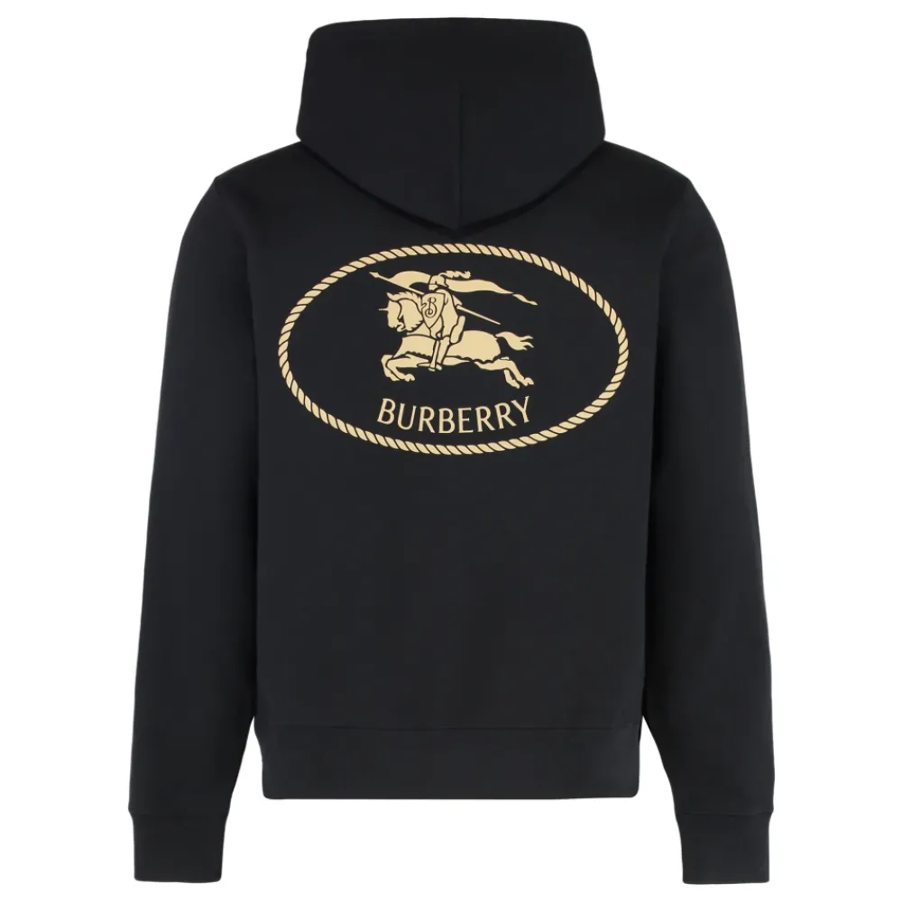 Heren Burberry Logo Cotton Hoodie