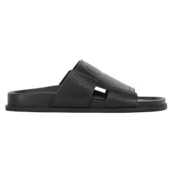 Heren Valentino Garavani Logo Detail Leren Slippers