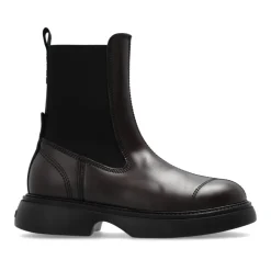 DAMES Ganni Logo Enkellaarsjes