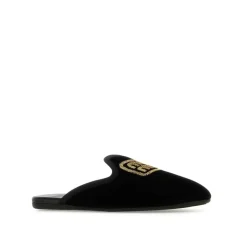 DAMES Miu Miu Loafers^Logo Geborduurd Slip-On Muiltjes