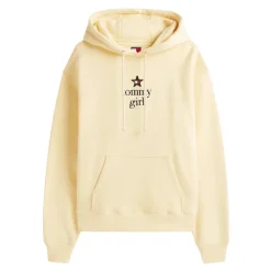 DAMES Tommy Jeans Logo Geborduurde Hoodie