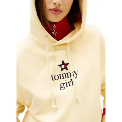 DAMES Tommy Jeans Logo Geborduurde Hoodie