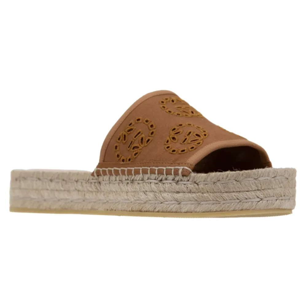 DAMES Gucci Slippers^Logo Geborduurde Slip-On Espadrilles