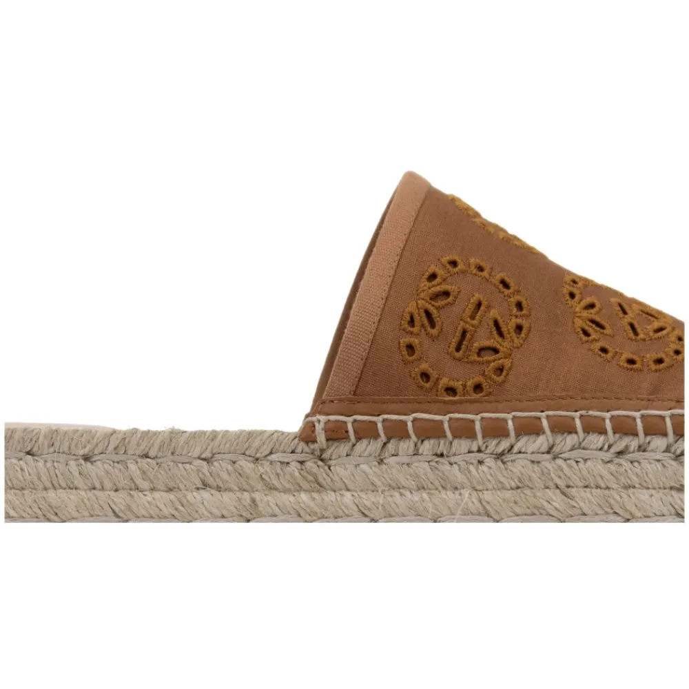 DAMES Gucci Slippers^Logo Geborduurde Slip-On Espadrilles