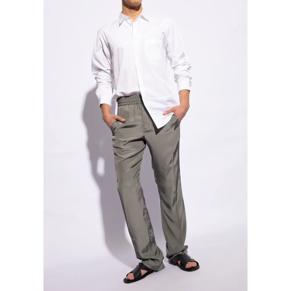 Heren Dolce & Gabbana Logo Kalfsleren Slippers