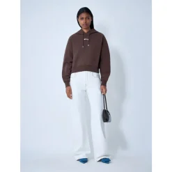 DAMES Jacquemus Logo Katoenen Hoodie Sweatshirt