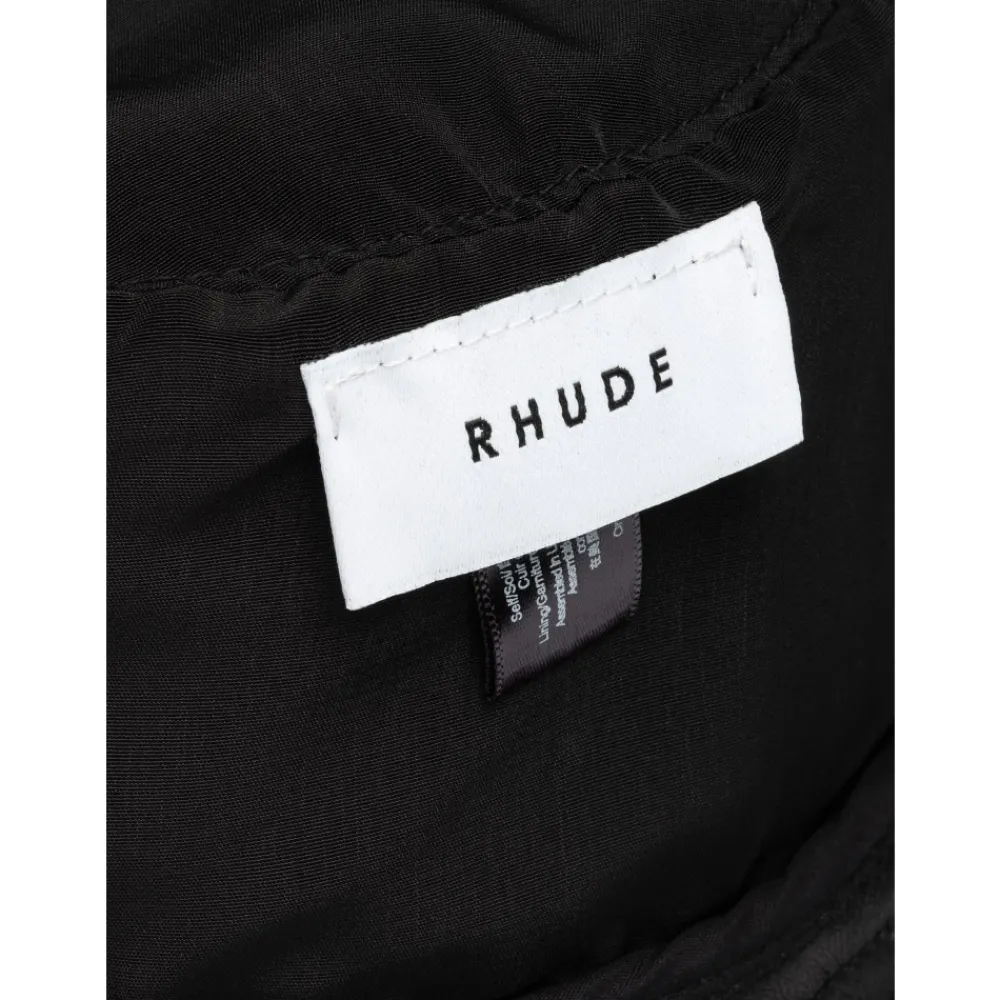 Heren Rhude Logo Leren Bucket Hat