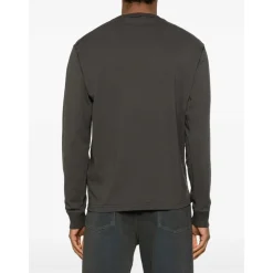 Heren Stone Island Logo Patch Lange Mouw T-Shirt