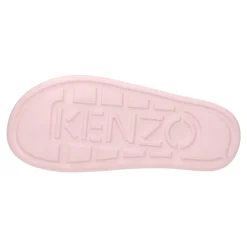 DAMES Kenzo Slippers^Logo Patch Open Teen Slide
