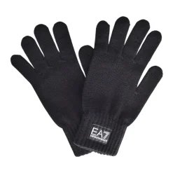 DAMES Emporio Armani EA7 Handschoenen|Handschoenen^Logo Patch Wollen Handschoenen