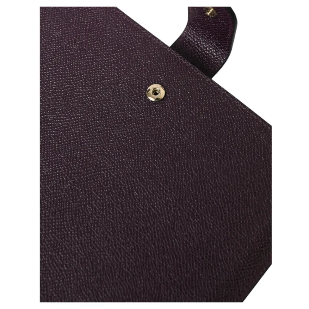 DAMES Dolce & Gabbana Logo Plaque Leren Tablet Sleeve Hoes