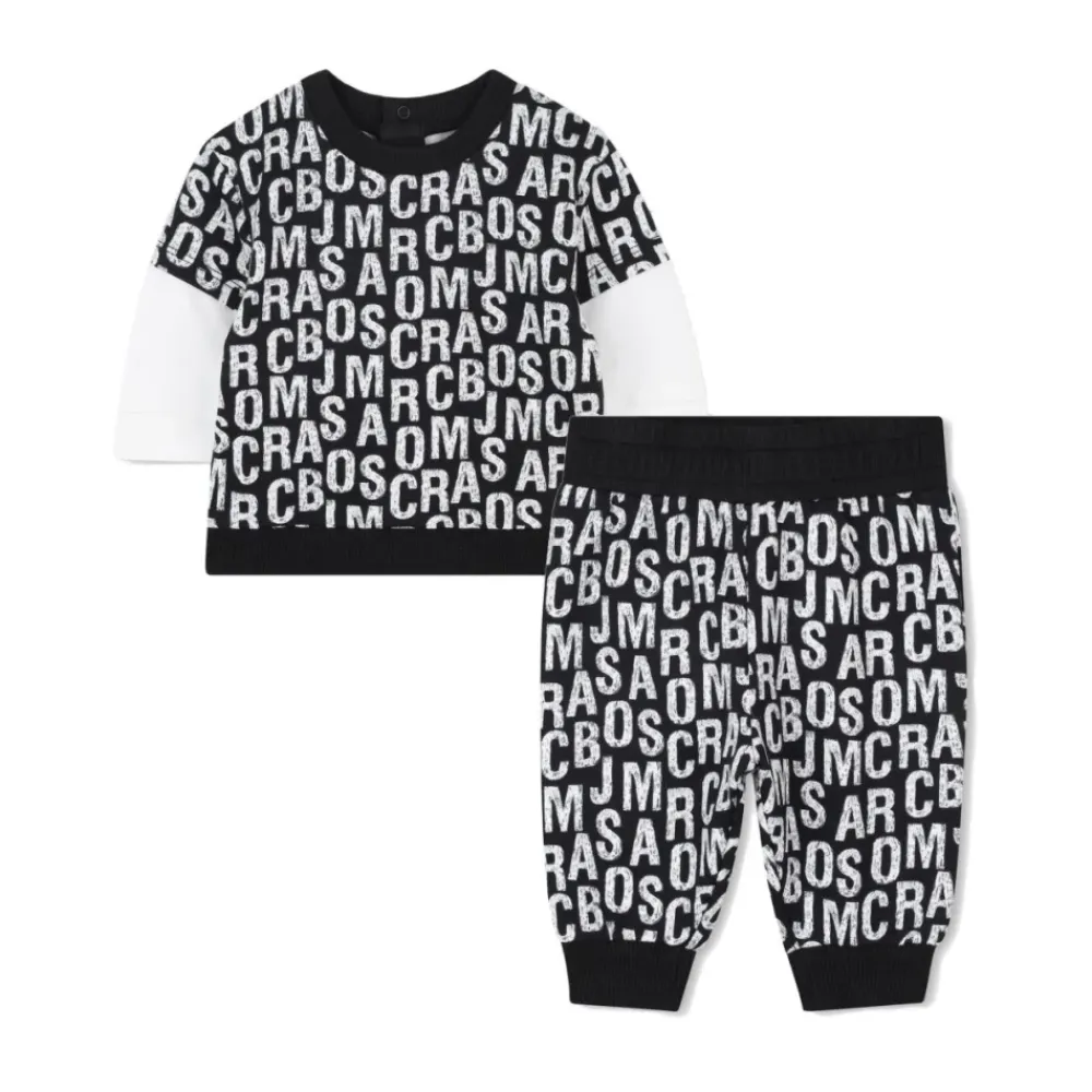 Marc Jacobs Logo Print Crewneck Katoen Jumpsuit
